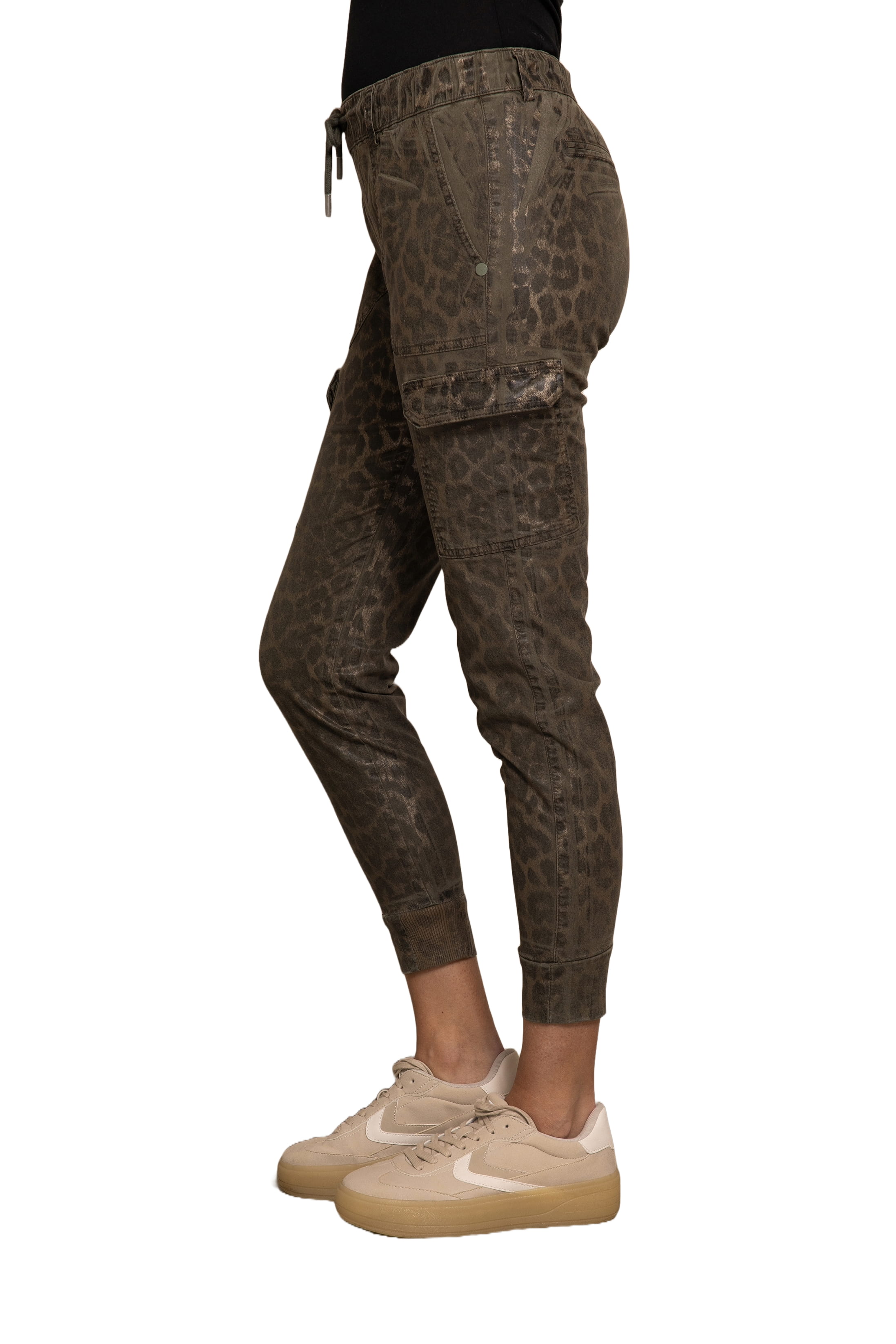 Damen Cargo Hose in Leo olive von Zhrill