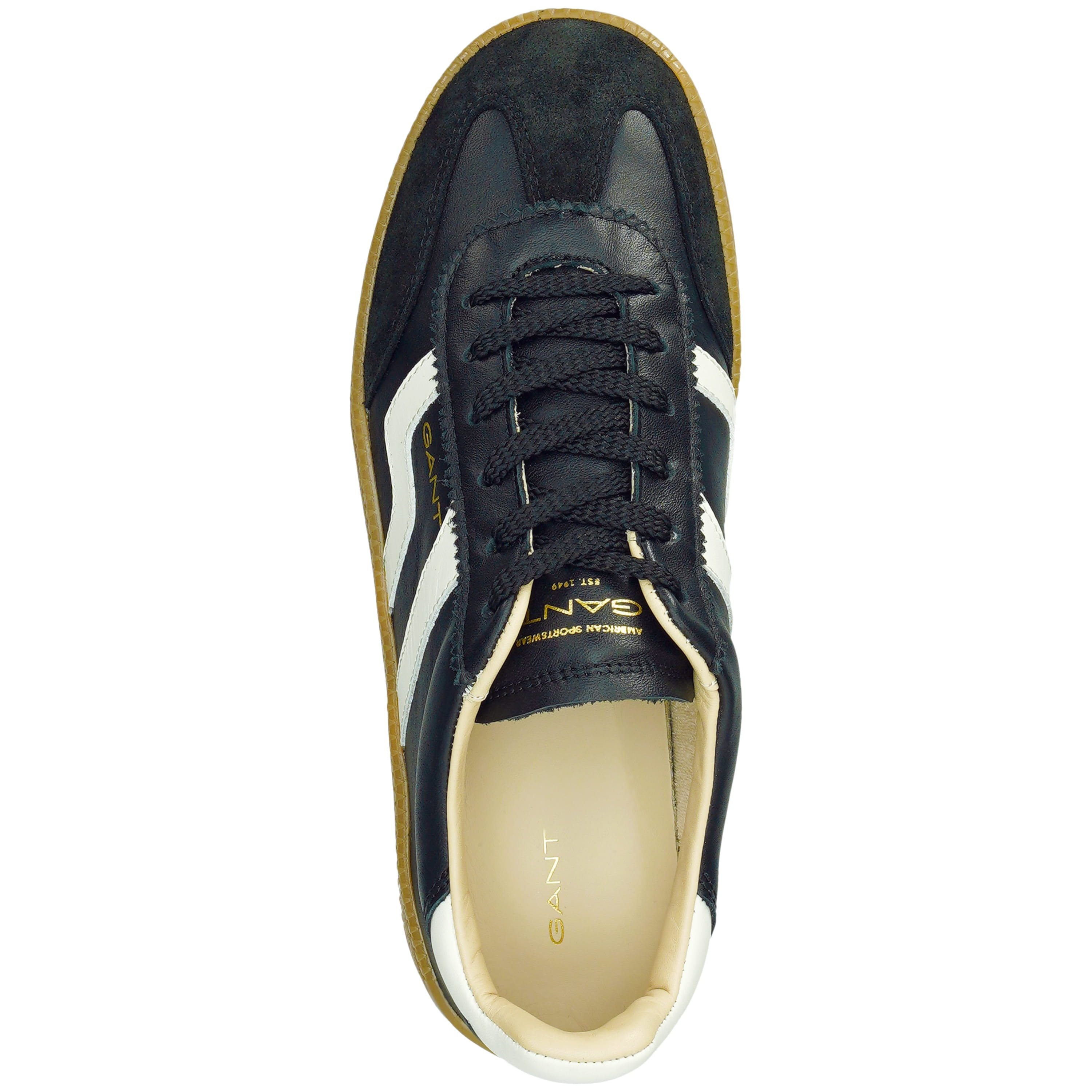 Damen Sneaker mit dicker Sohle in schwarz von Gant