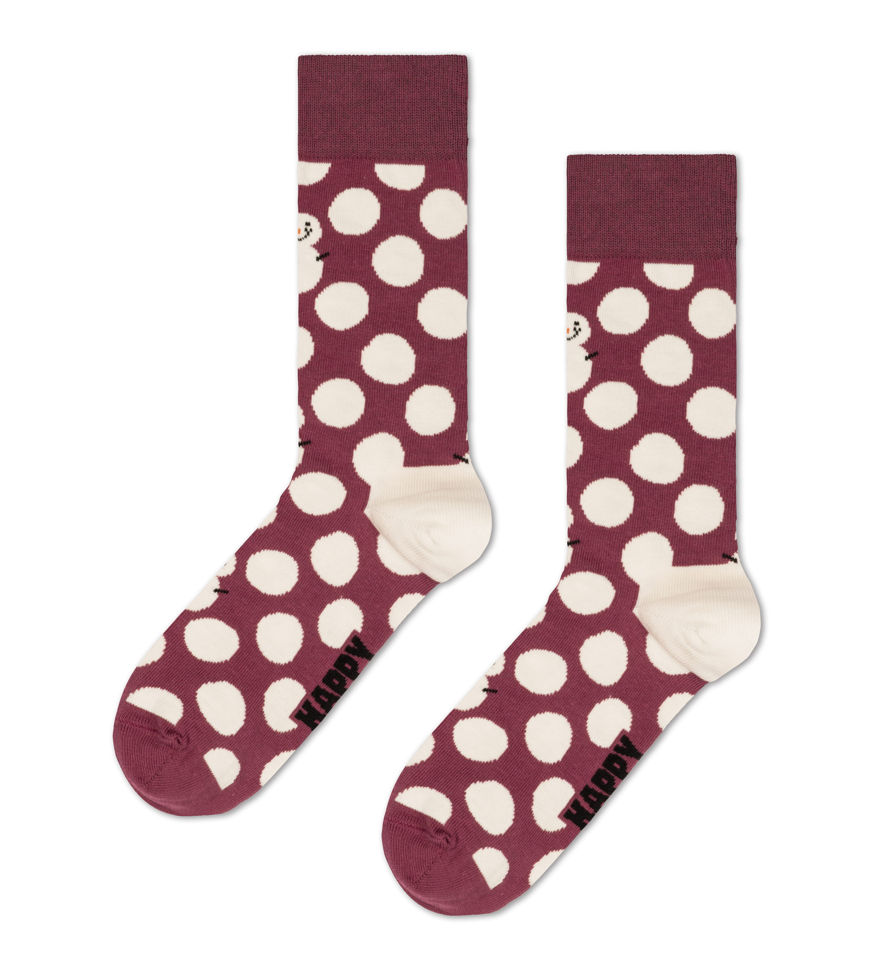 Happy Socks Big Dot Snowman Socken  