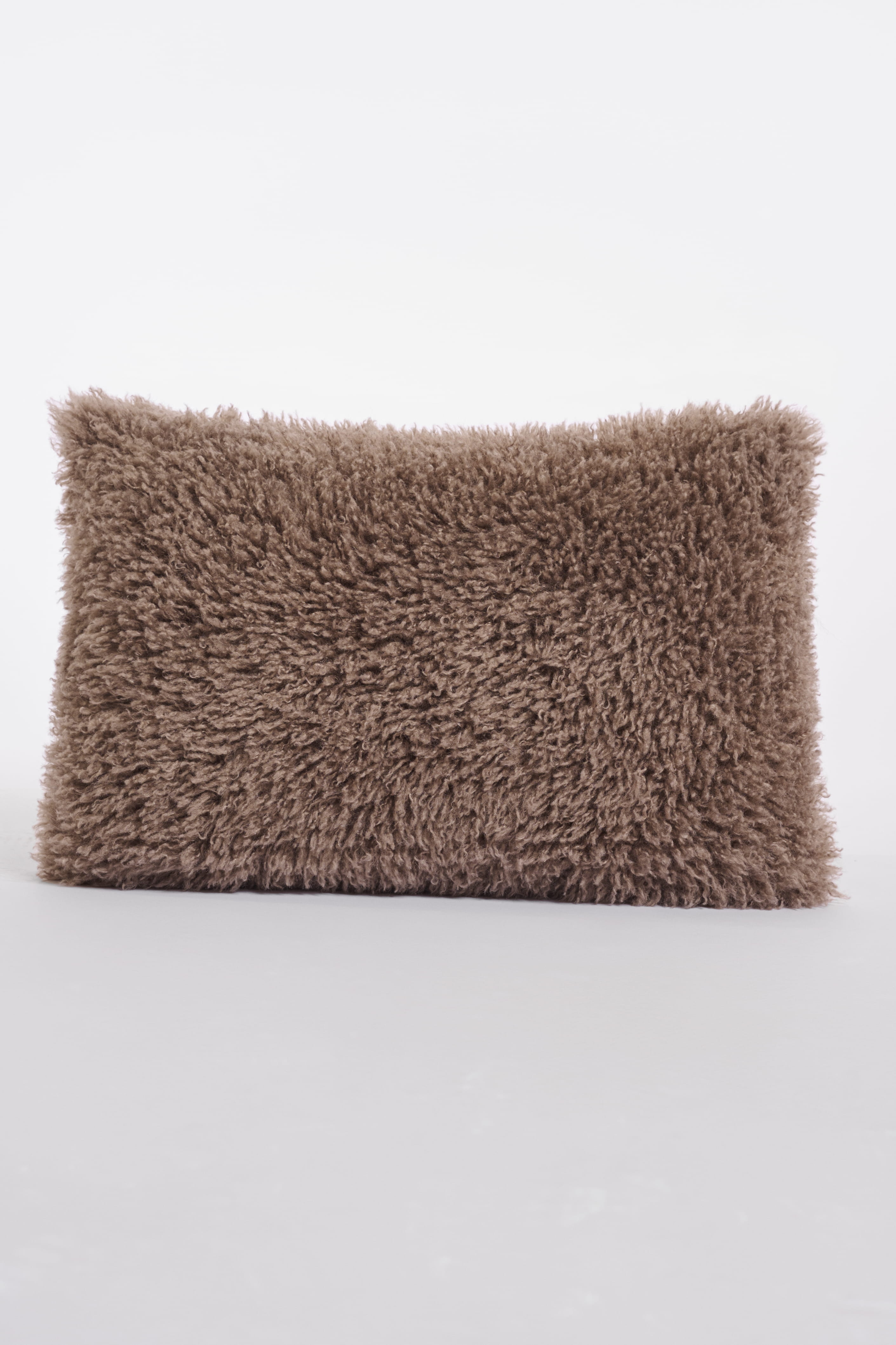 taupe faux mongolian