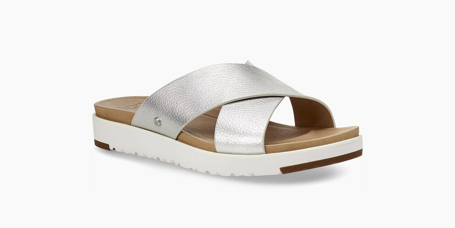 UGG Kari Metallic Damen Slipper Sandale