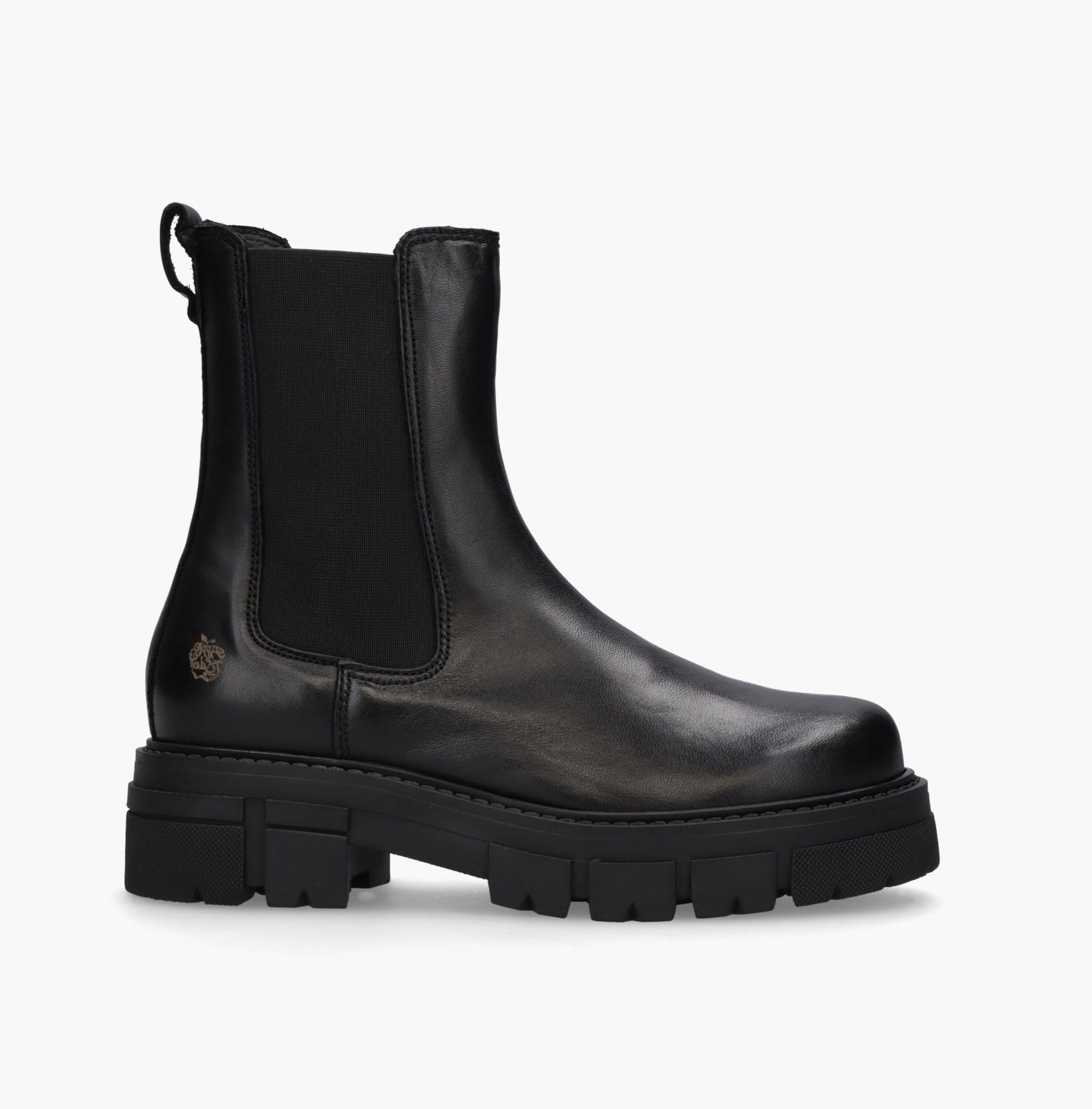 Apple of Eden Conny Chunky Damen Chelsea Boots -Glattleder