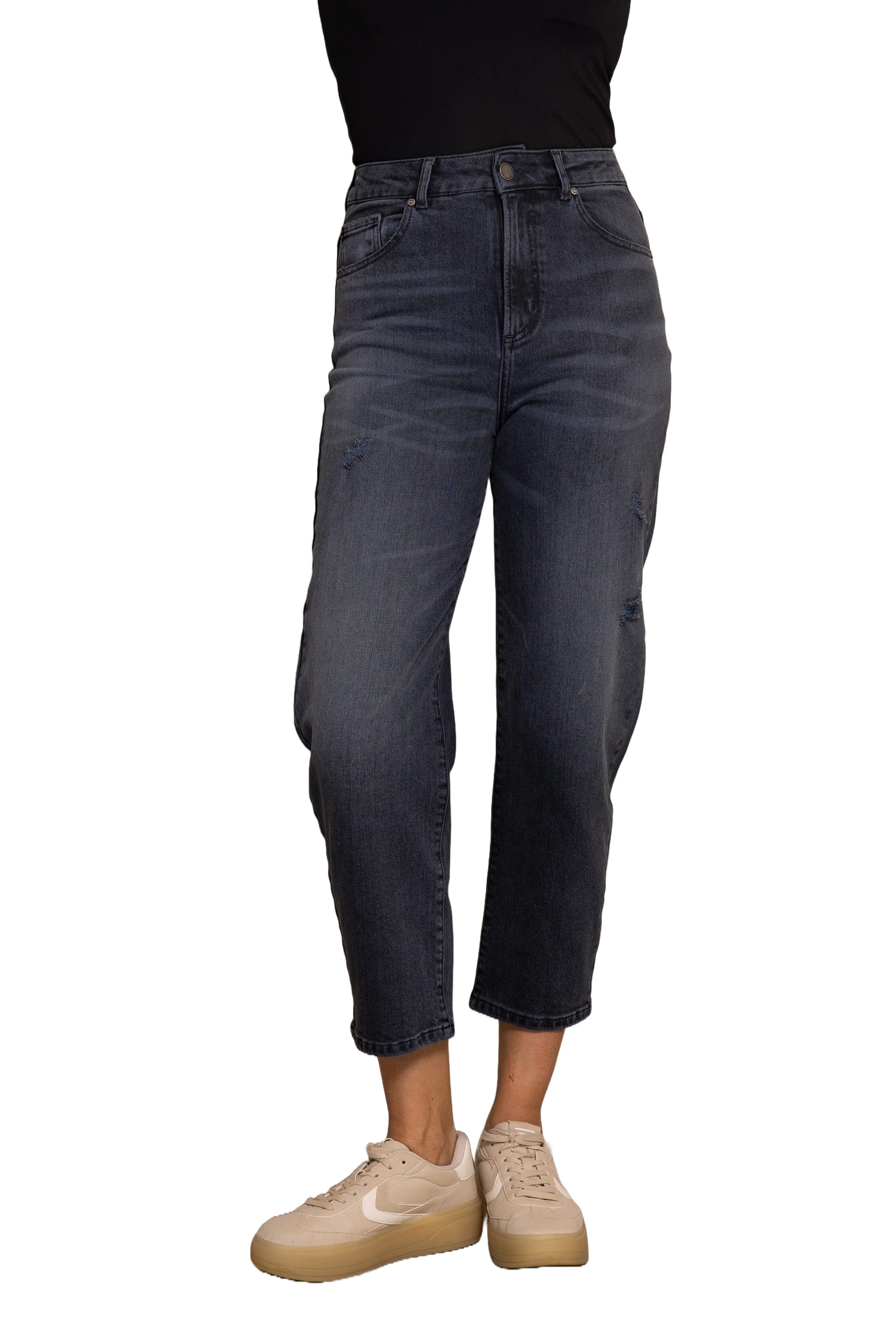 Damen Jeans im Ballon Schnitt in schwarz von Zhrill