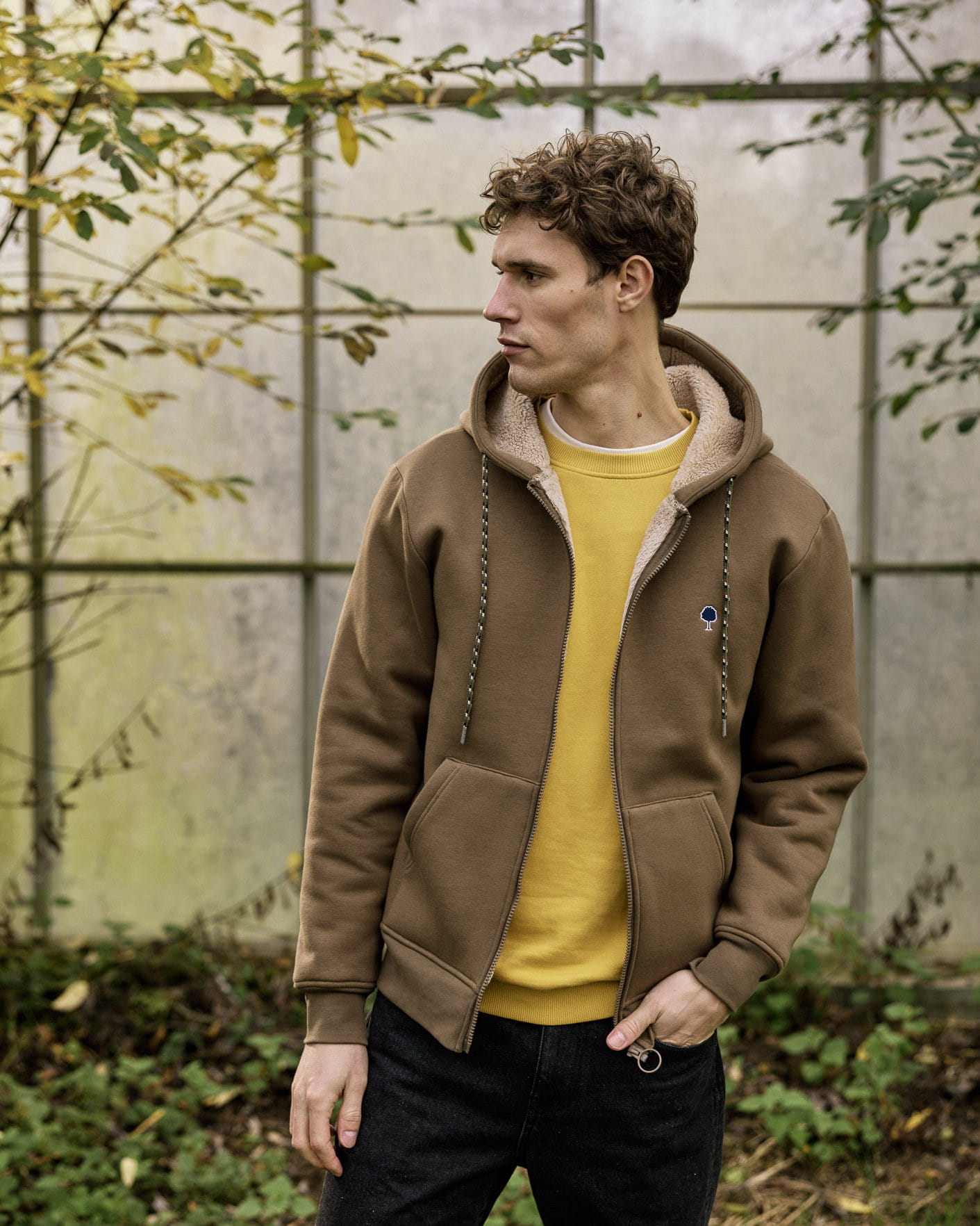 Faguo Meygal Knit Herren Sweatjacke