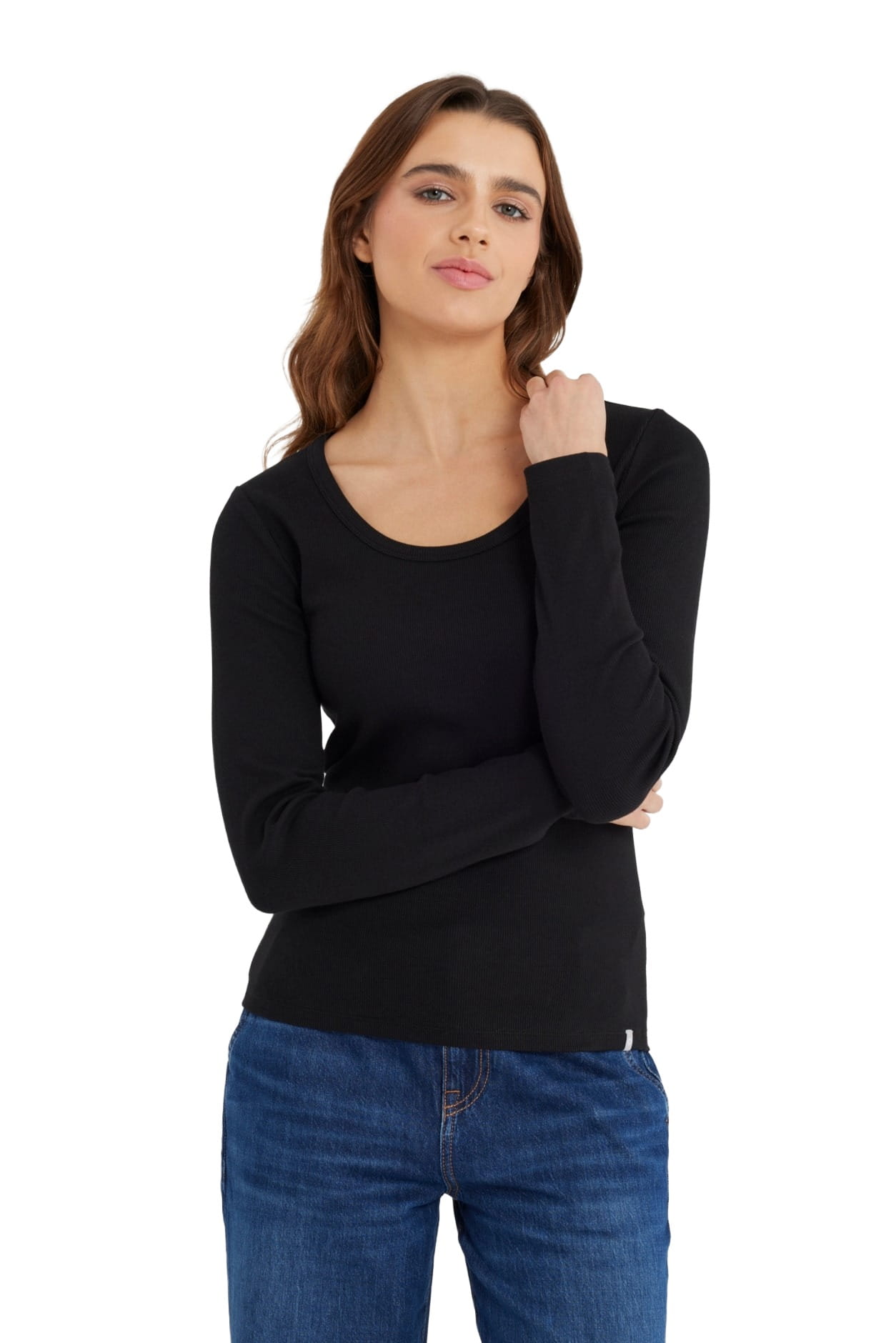 C.O.J. Denim Dora Damen Langarm Shirt  