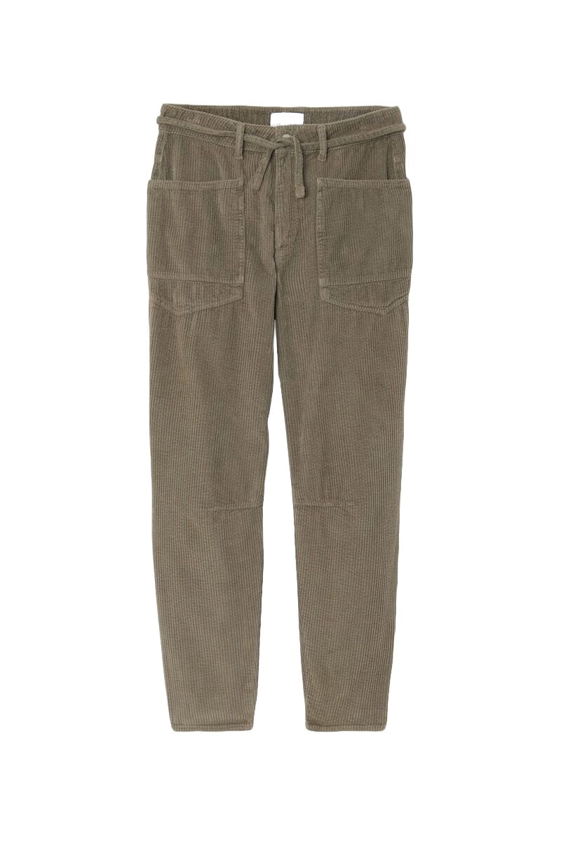 Cordhose im Ballonschnitt in Olive von Le Temps des Cerises