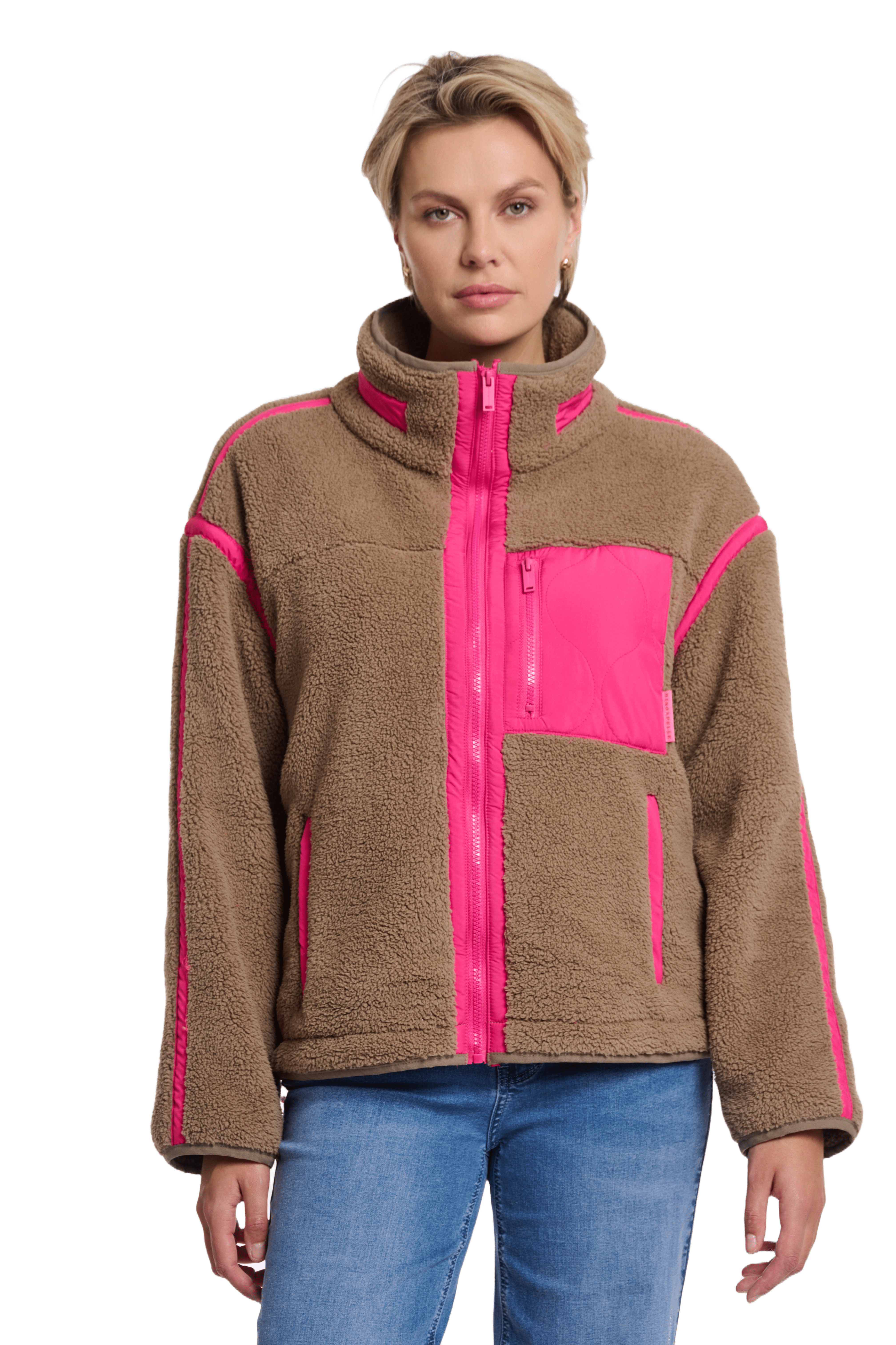 Rino & Pelle Bisma Damen Teddy Cropped Jacke 