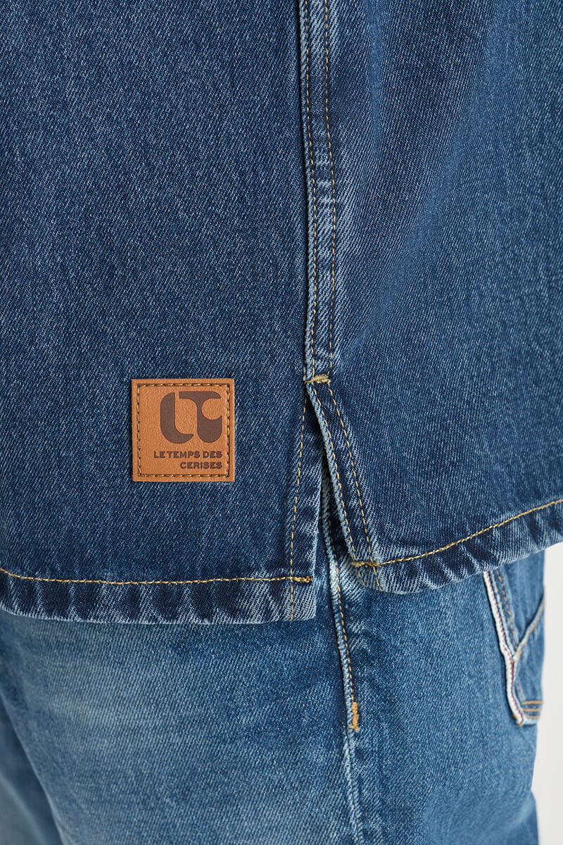 Herren Jeanshemd in coolem Style in blau von Le Temps des Cerises