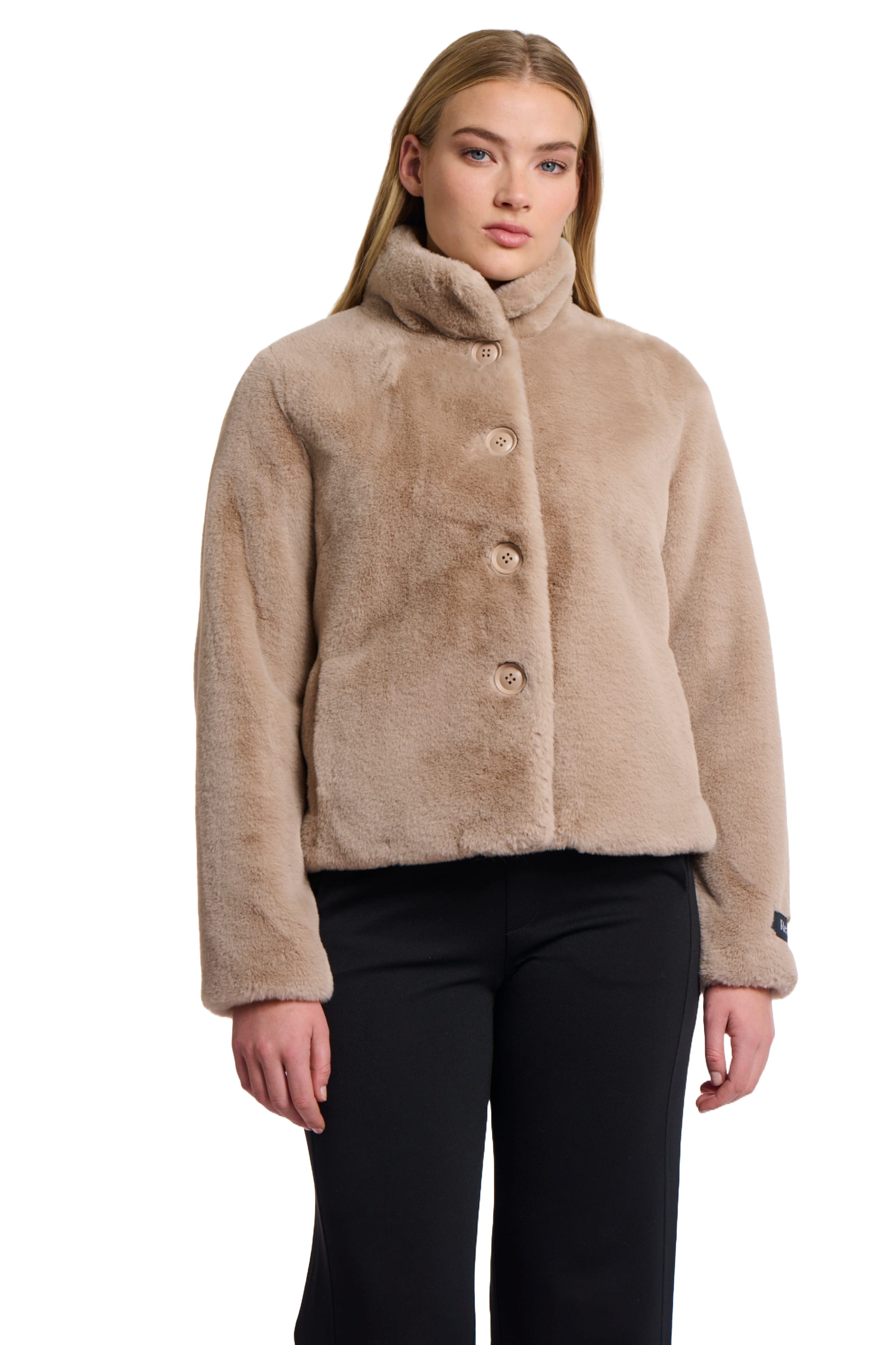 Rino & Pelle Vie Damen Webpelz Plüschjacke