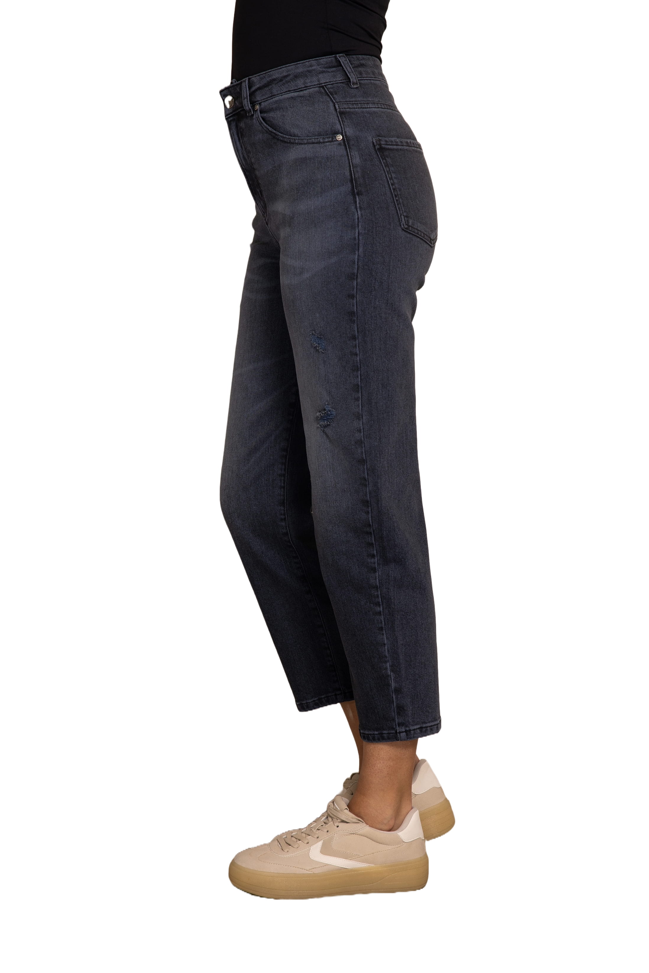 Damen Jeans im Ballon Schnitt in schwarz von Zhrill