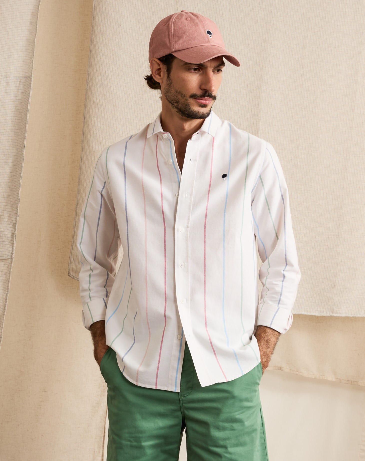 Faguo Ivoy mulberry Woven Herren Hemd