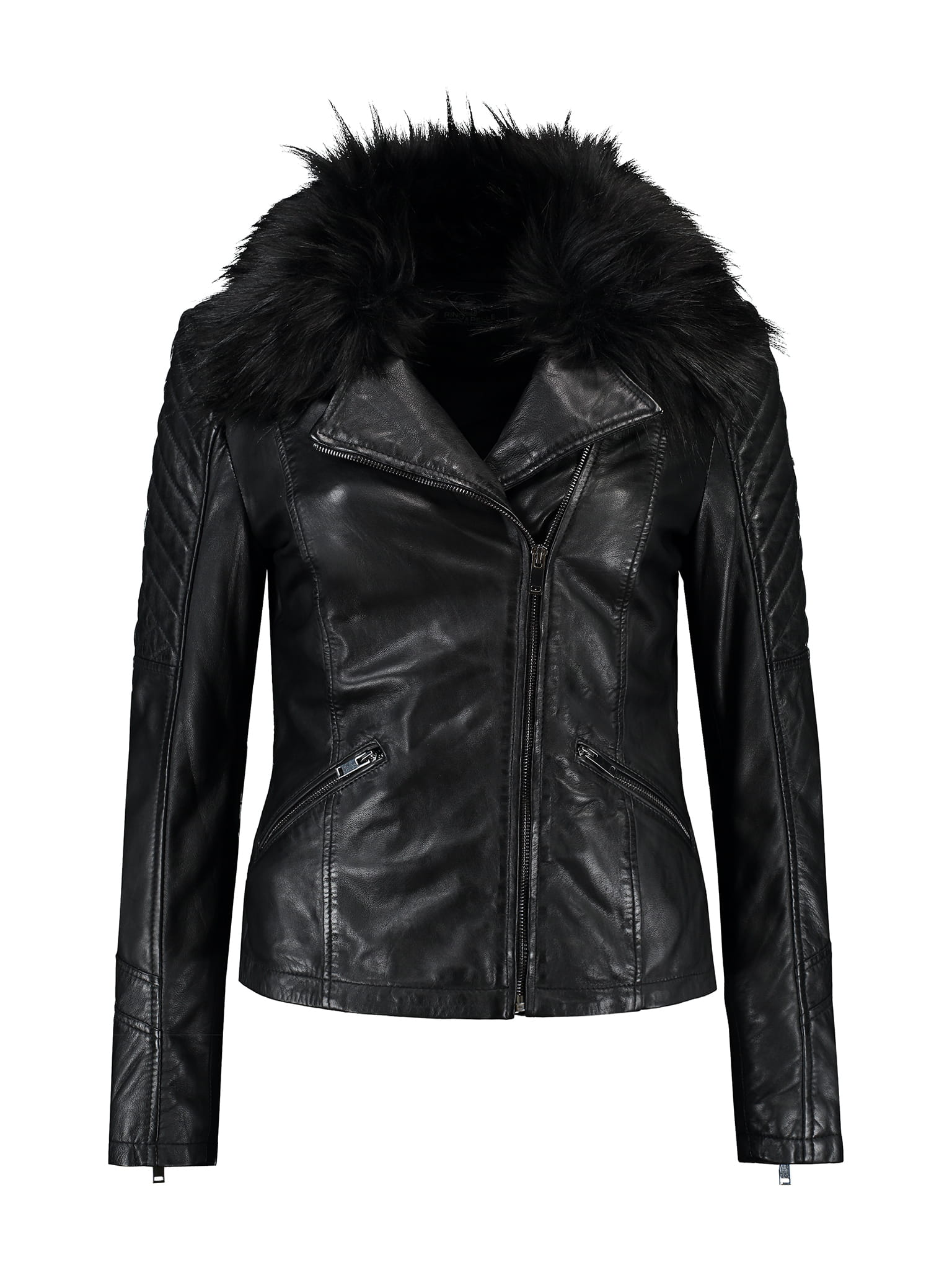 Rino & Pelle Biebas Damen Leder Jacke - schwarz