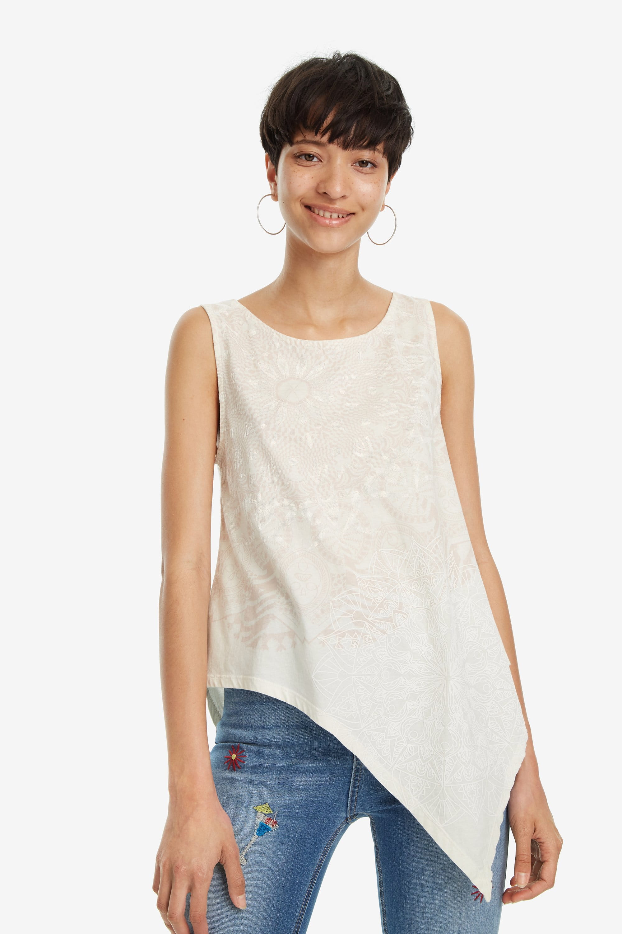 Desigual Leeds Damen Top mit Spitze