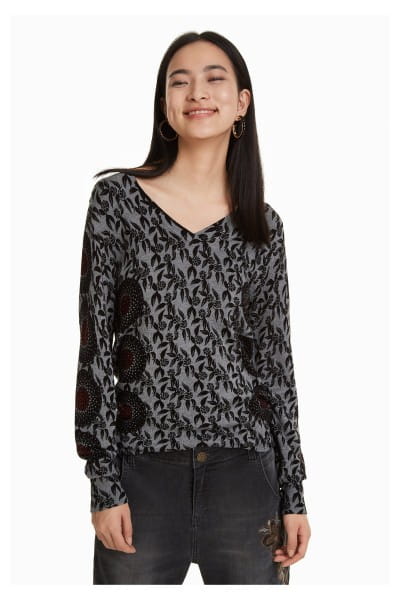 Desigual Jakinde Damen Feinstrick Pullover