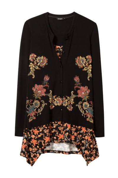 Desigual Daniela Damen Bluse und Strickjacke