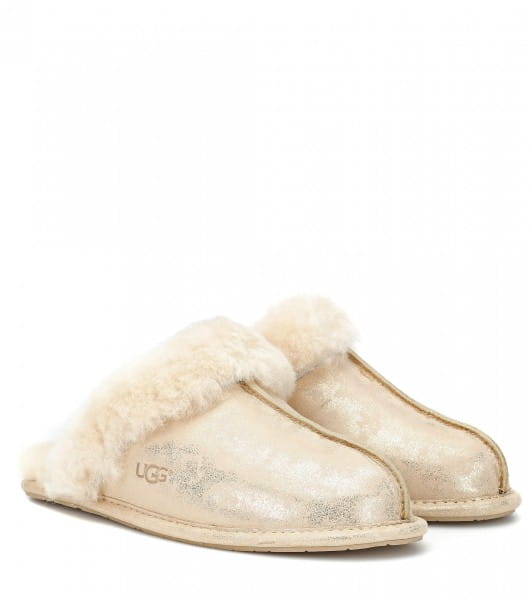 UGG Scuffette II stardust Damen Hausschuhe gold metalic