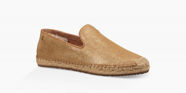 UGG Sandrinne II Damen Espadrilles metalic silber gold